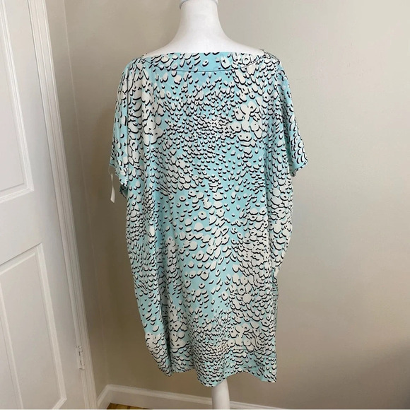 NWT Diane Von Furstenburg SIILK Beonica Leopard Rain Spots Halo Kaftan Dress S - Picture 6 of 16